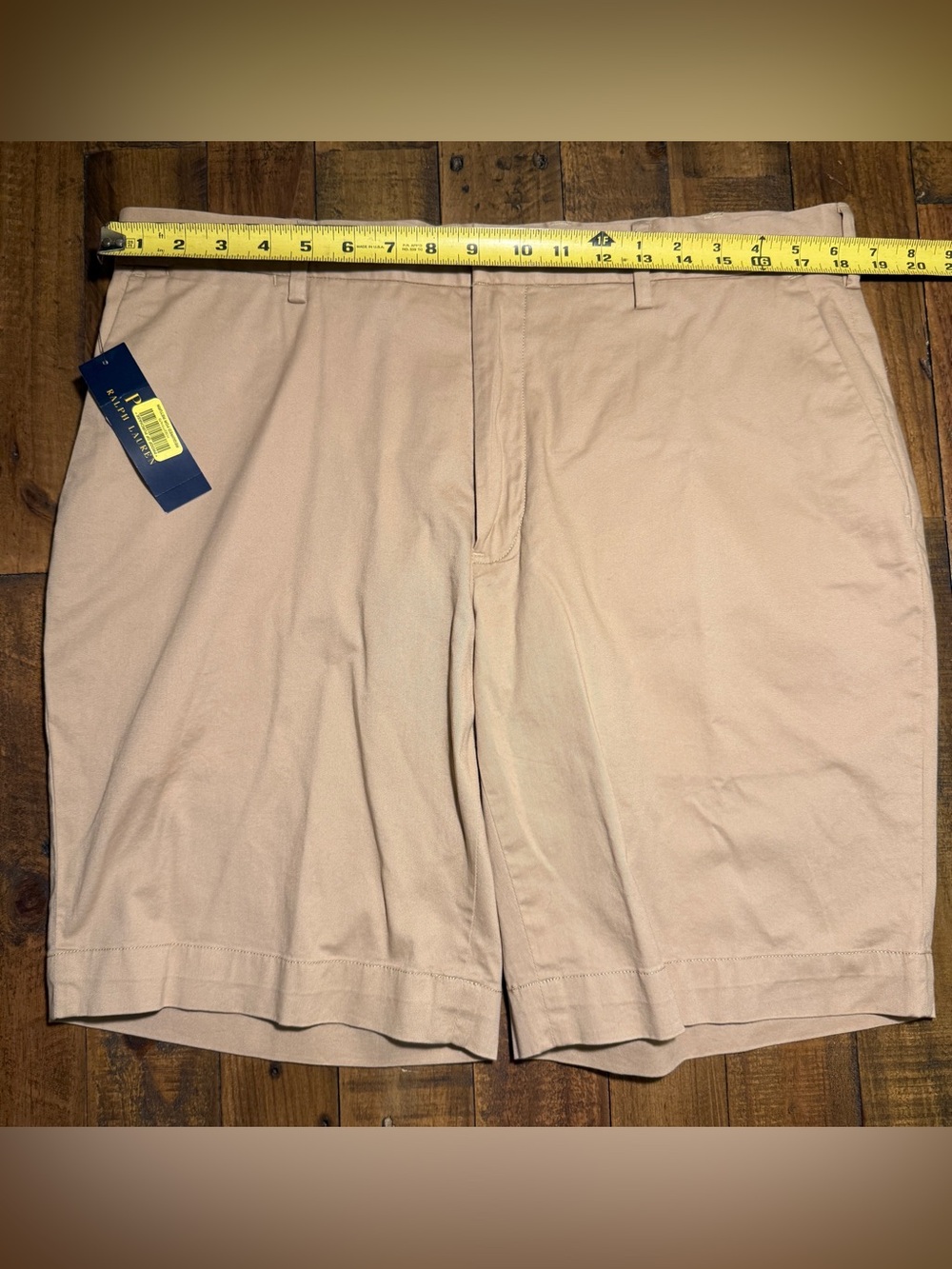 Polo Ralph Lauren Men’s 35W Stretch Classic Fit 9” Khaki Shorts - Picture 3 of 13
